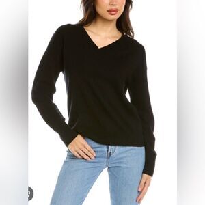 #181 LEA & VIOLA Wool Cashmere Blend Ribbed Sweater